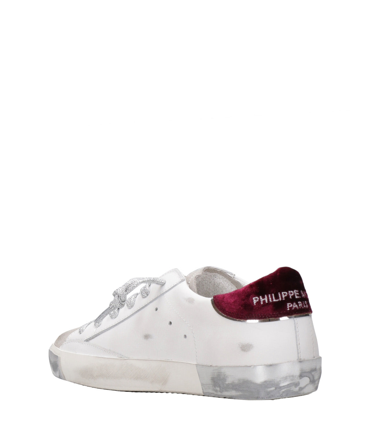 Philippe Model | Sneakers Prsx Low Bianco e Bordeaux