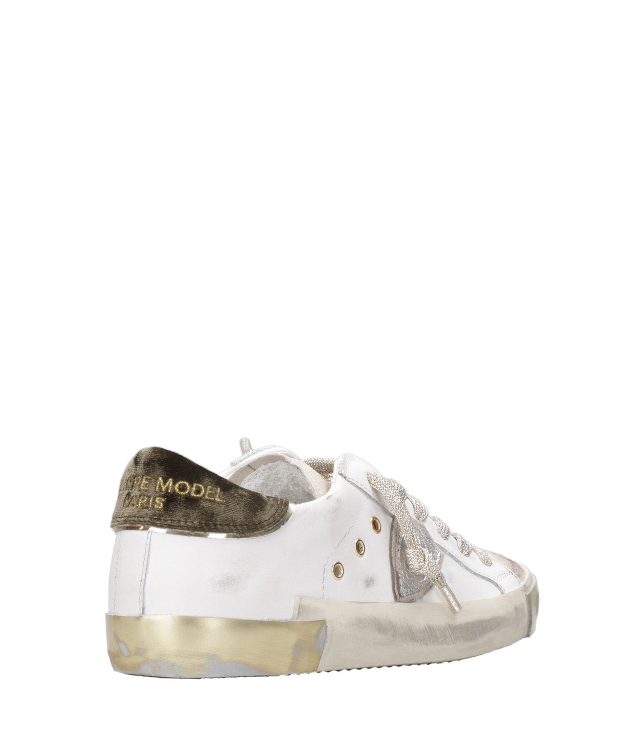 Philippe Model | Sneakers Prsx Low Bianco e Oliva