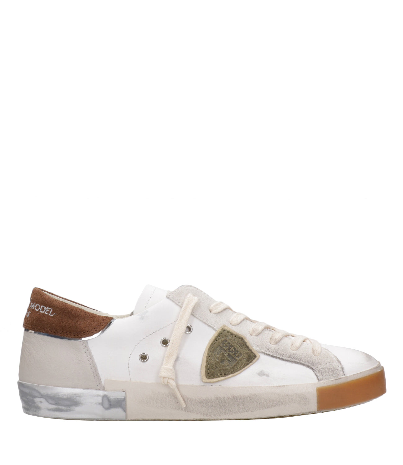 Philippe Model | Sneakers Prsx Low Bianco e Biscotto