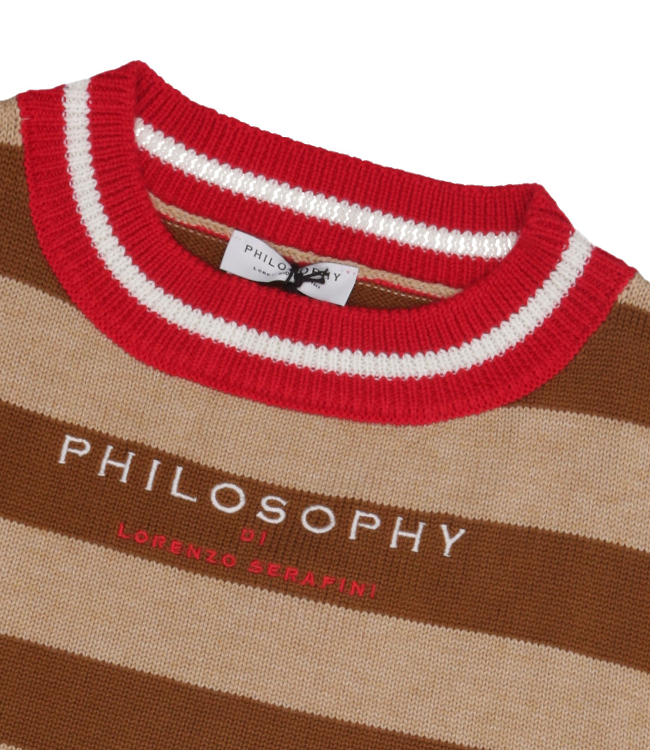 Philosophy di Lorenzo Serafini Kids | Maglia Ecrù Marrone