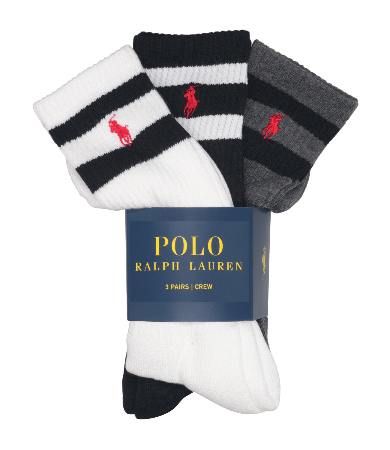 Polo Ralph Lauren | Calzini Bianco Nero e Grigio