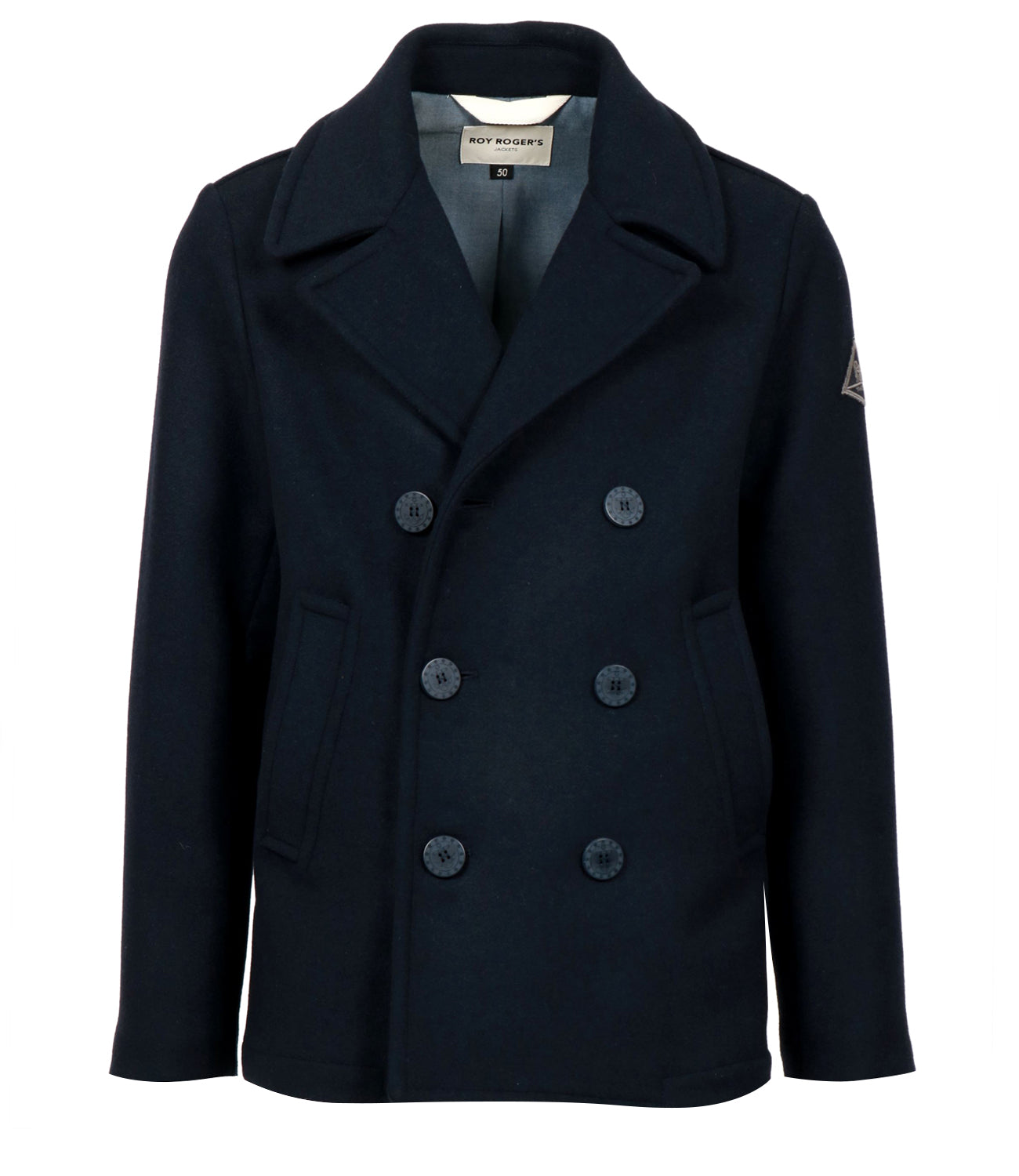 Roy Roger's | Peatcoat Melton Blu navy