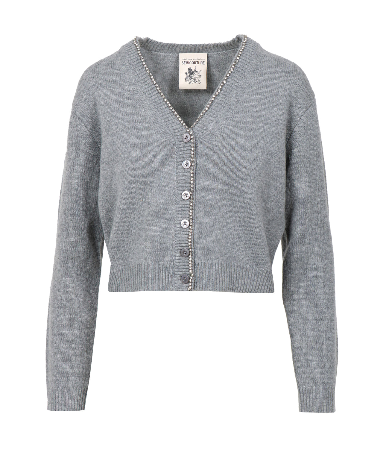 Semicouture | Cardigan Clarinda Grigio