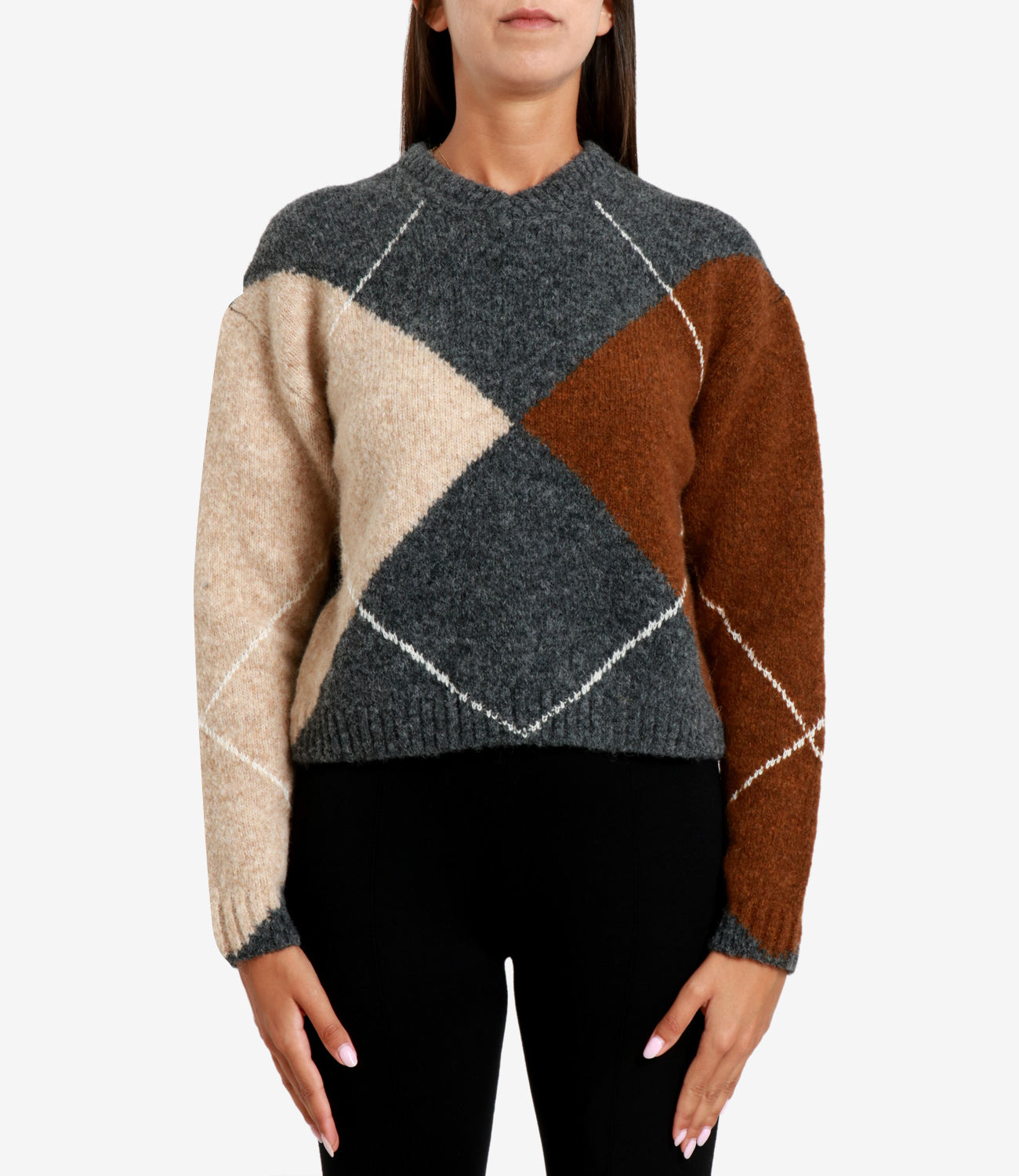 Semicouture | Maglia Gaston Grigio e Ruggine