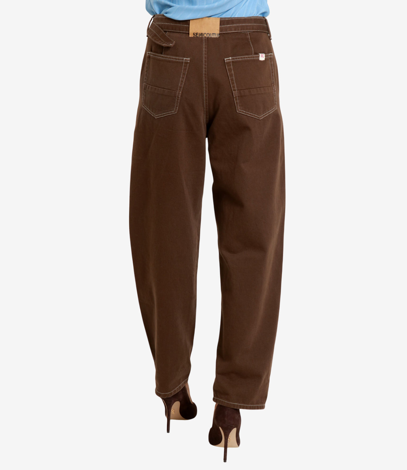 Semicouture | Pantalone Maria Rosa Biscotto