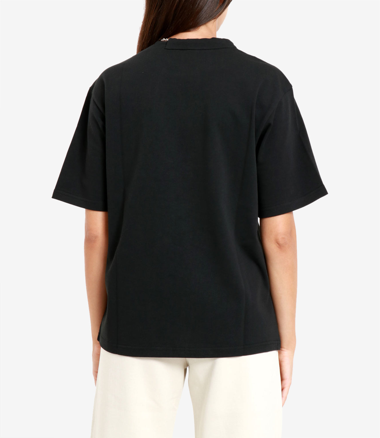 Sportmax | T-Shirt Oblato Bianco Nero
