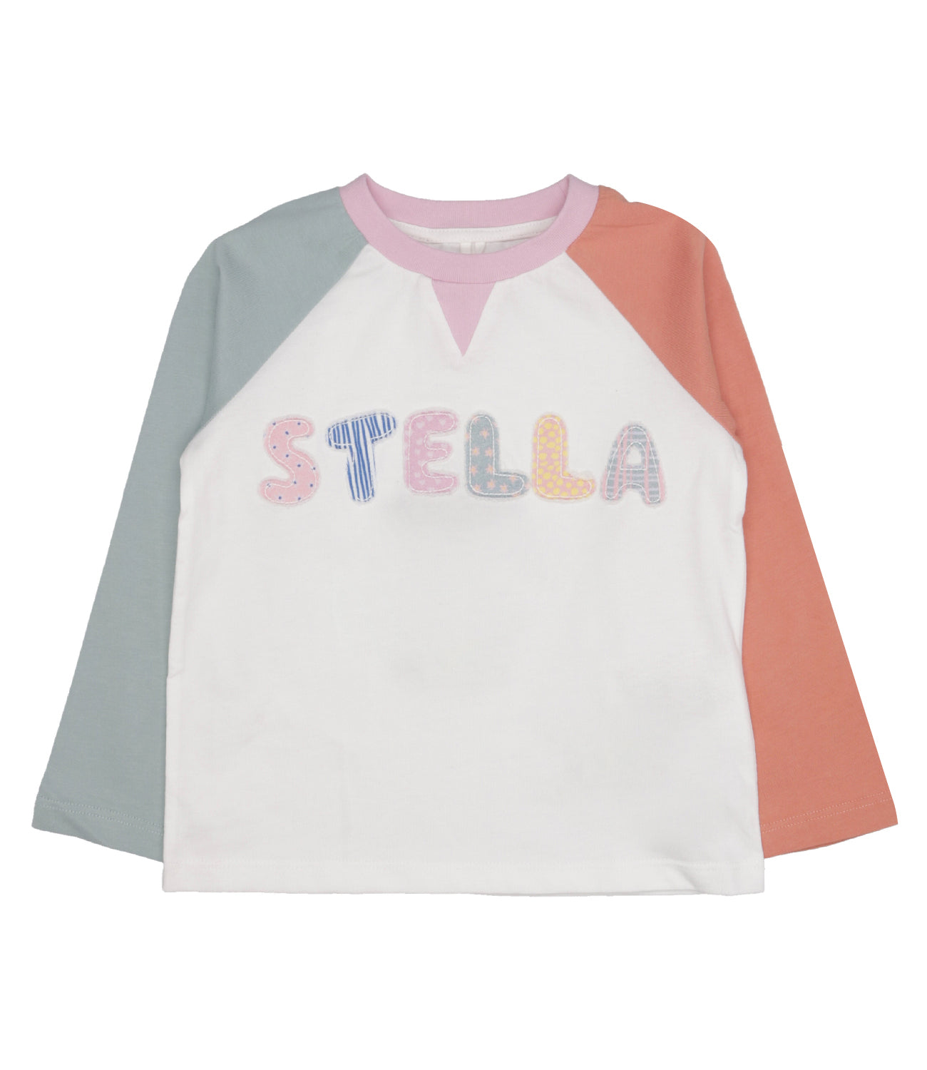 Stella McCartney Kids | T-Shirt Bianca Rosa e Arancio