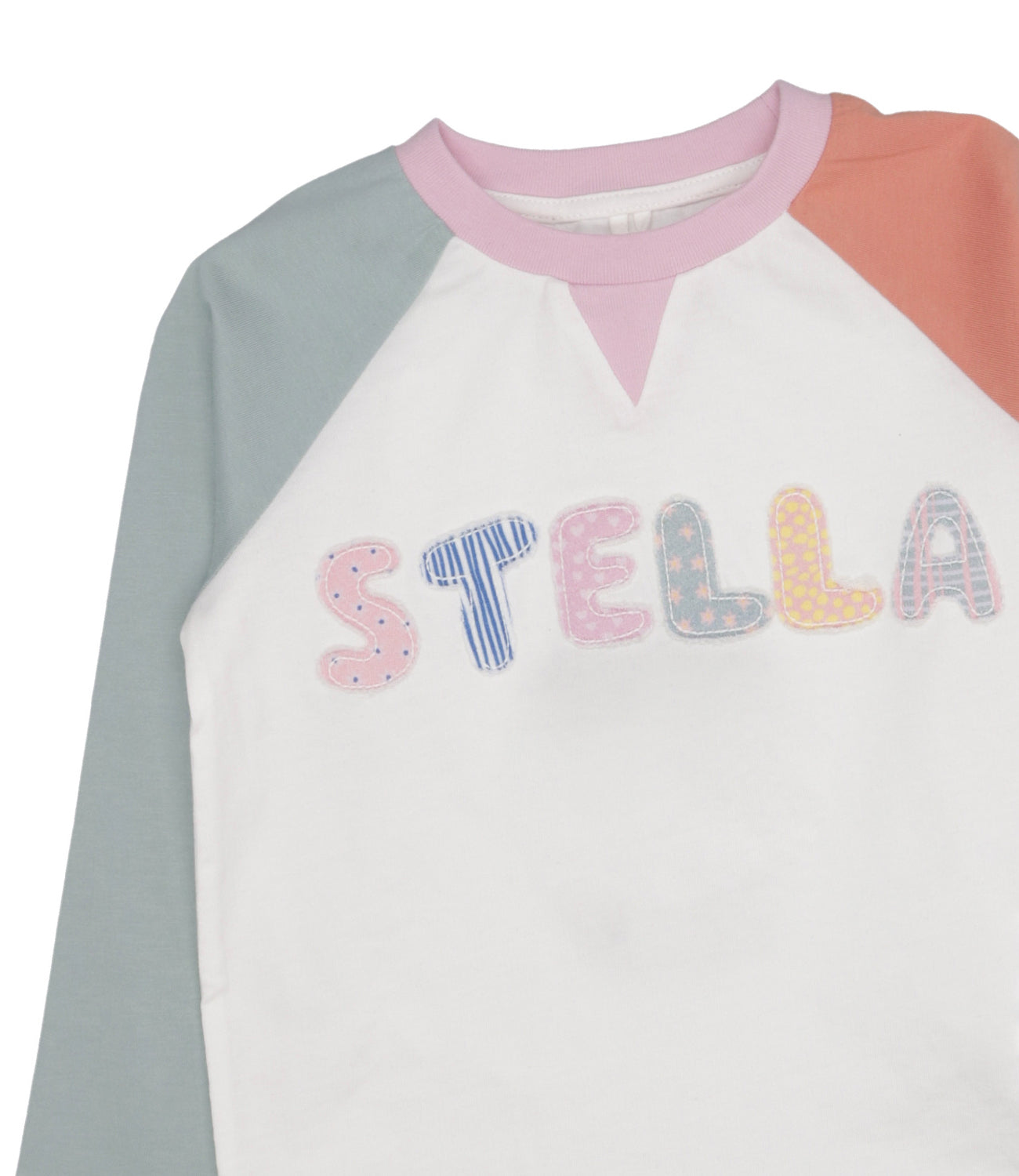 Stella McCartney Kids | T-Shirt Bianca Rosa e Arancio