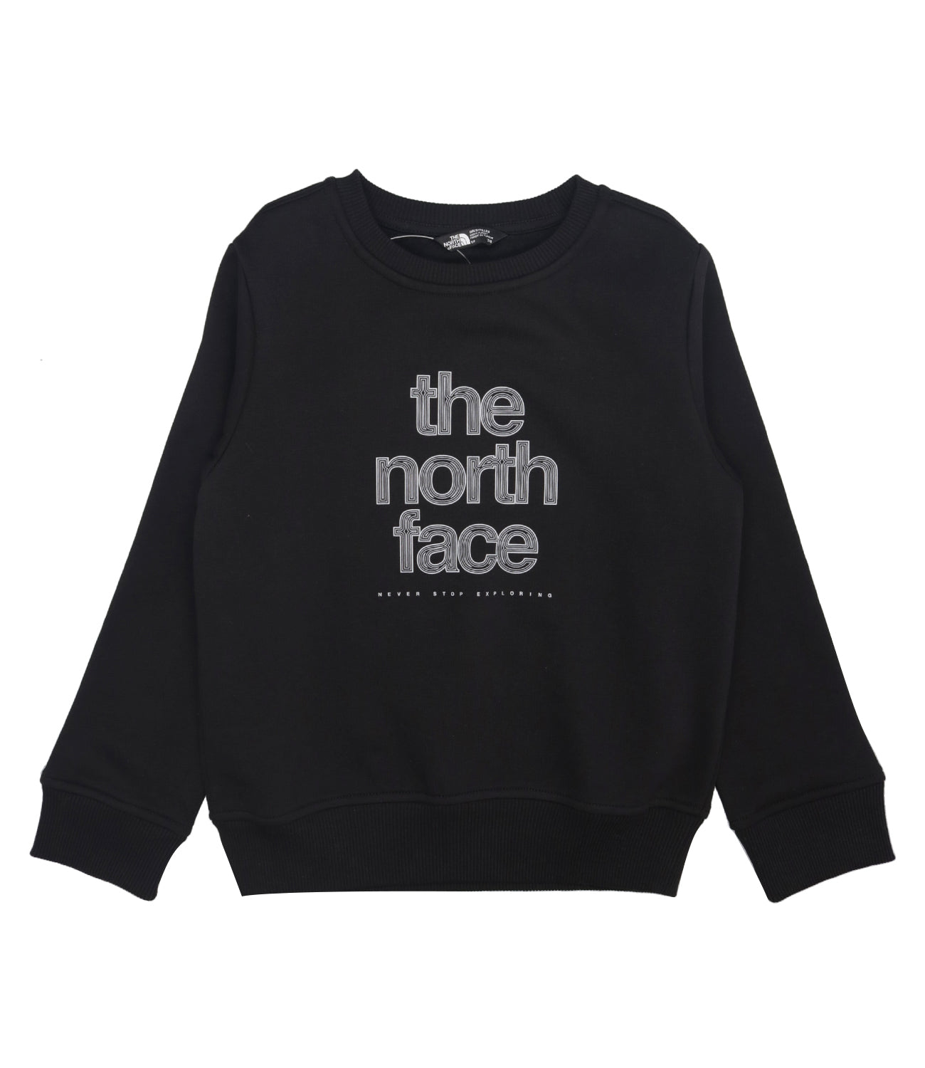 The North Face Kids | Felpa Reflect Logo Crew Nero