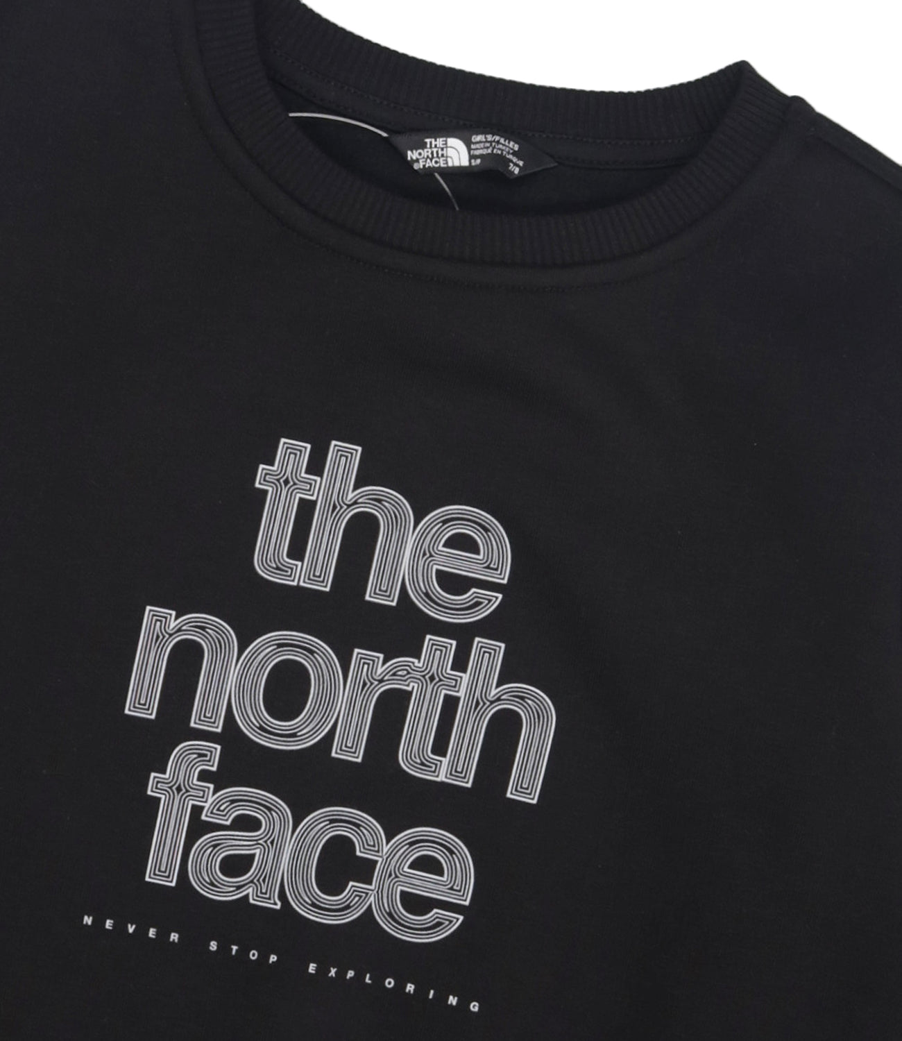The North Face Kids | Felpa Reflect Logo Crew Nero