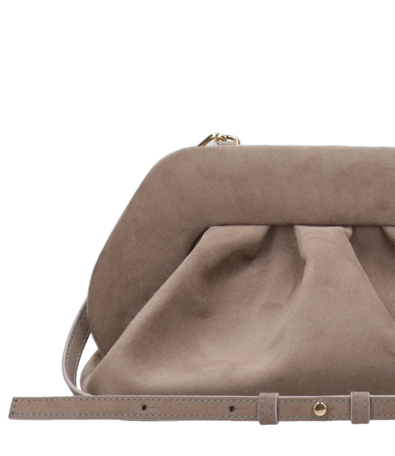 Themoirè | Clutch Tia Suede Mud
