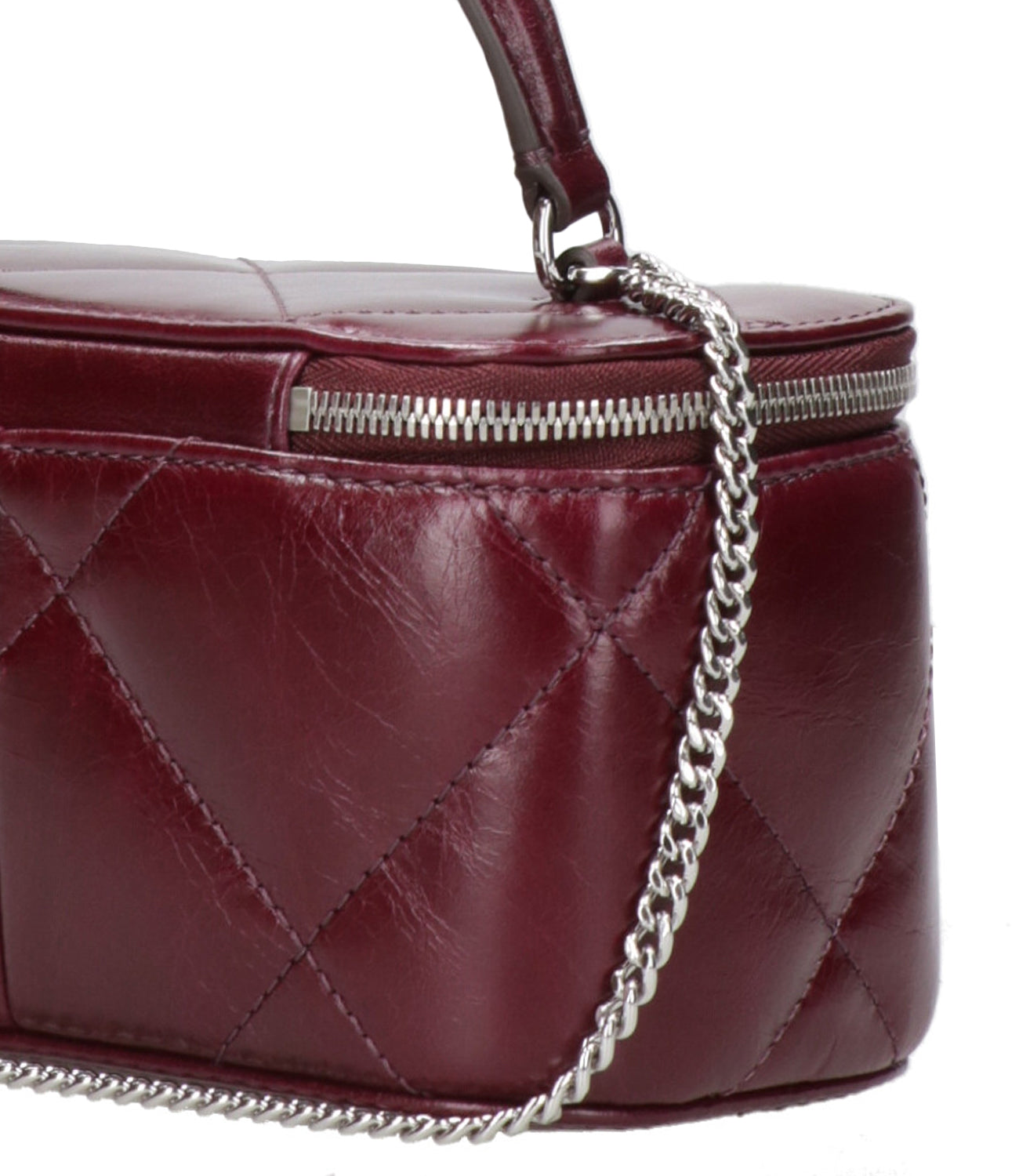 Tory Burch | Borsa a Tracolla Kira Diamond Vanity Case Bordeaux