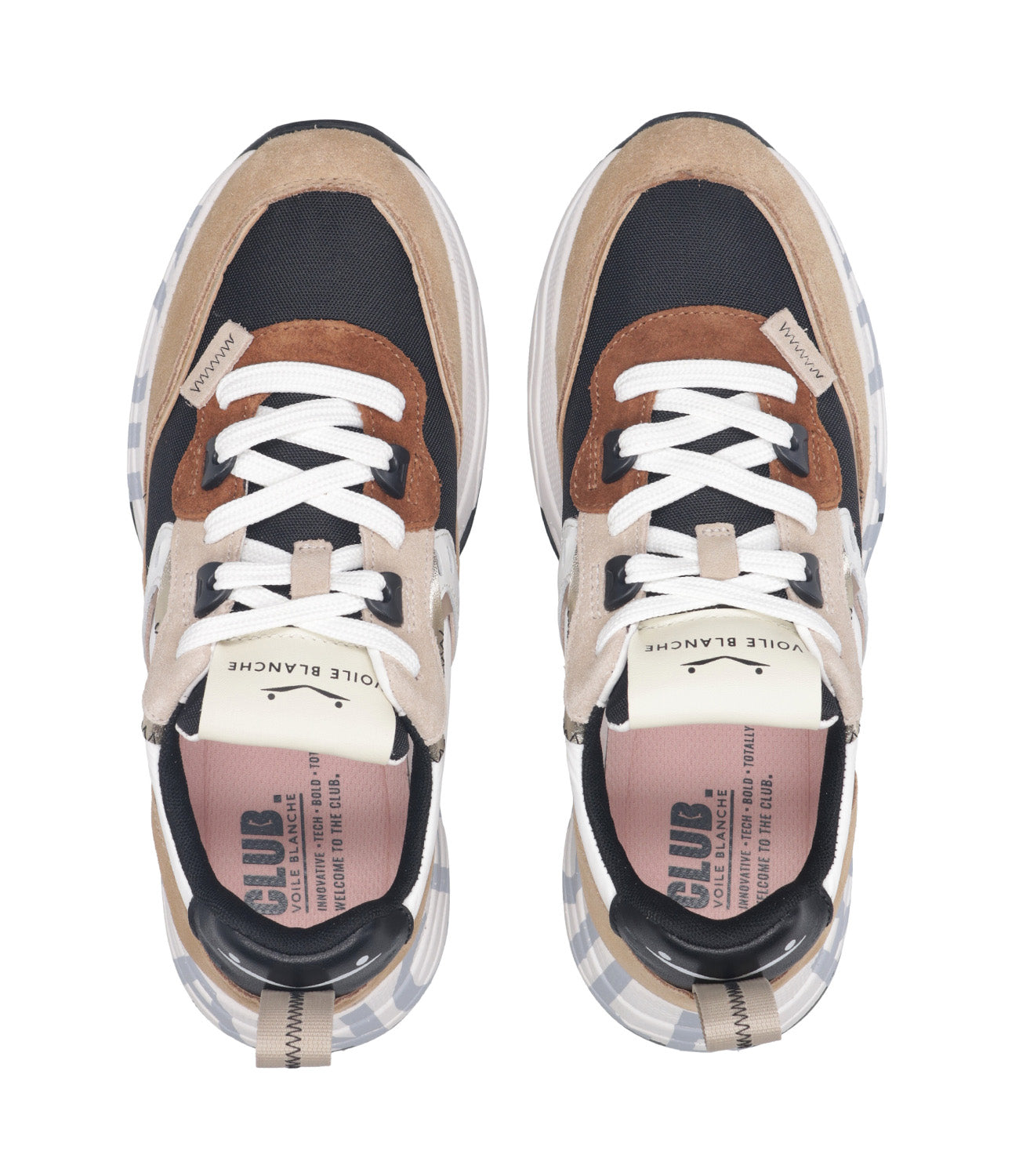 Voile Blanche | Sneakers Club105 Cammello e Nero