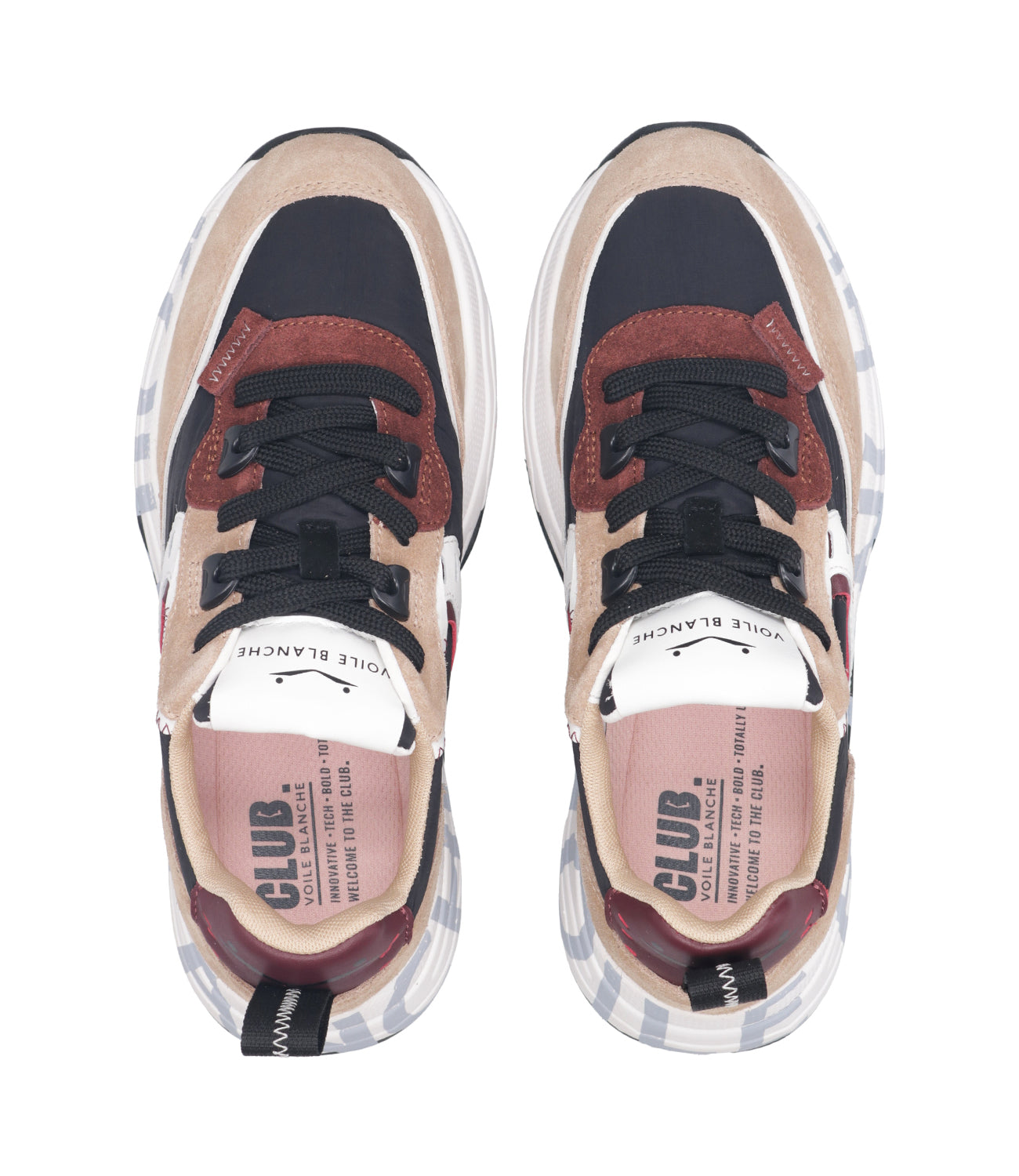 Voile Blanche | Sneakers Club105 Sabbia e Nero