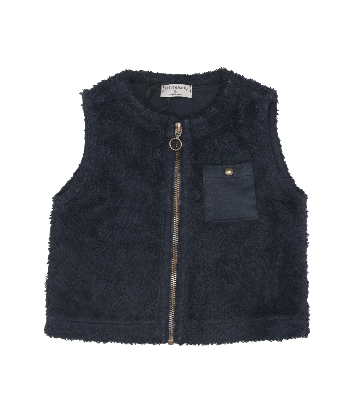 1 in the family | Gilet Blu navy