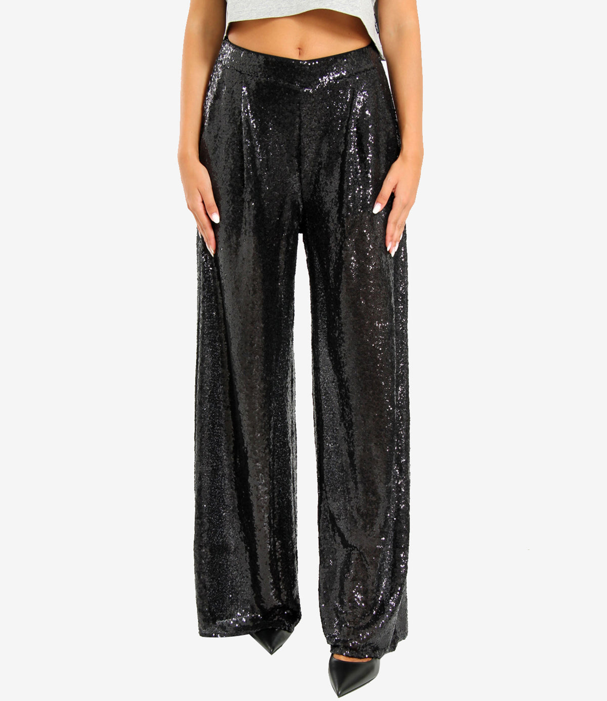 Amazuìn | Pantalone Gal sequins Nero