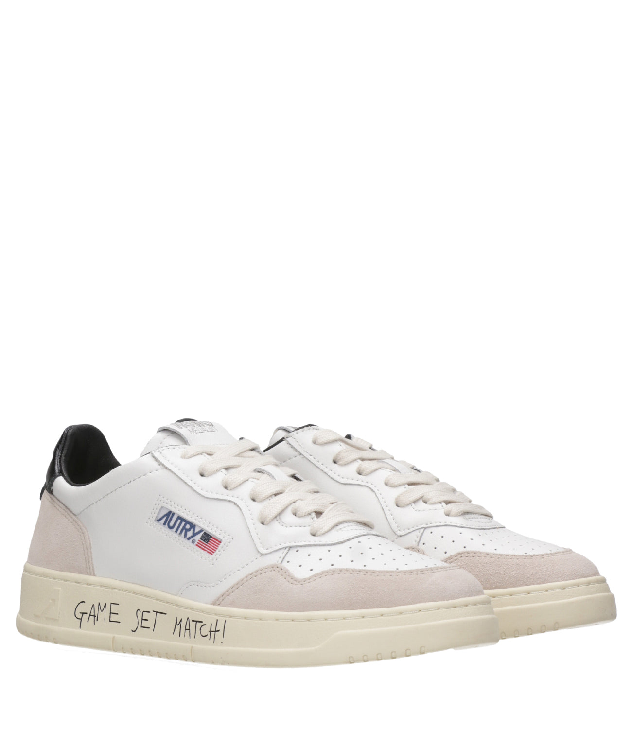 Autry | Medalist Low Man Sneakers White and Black
