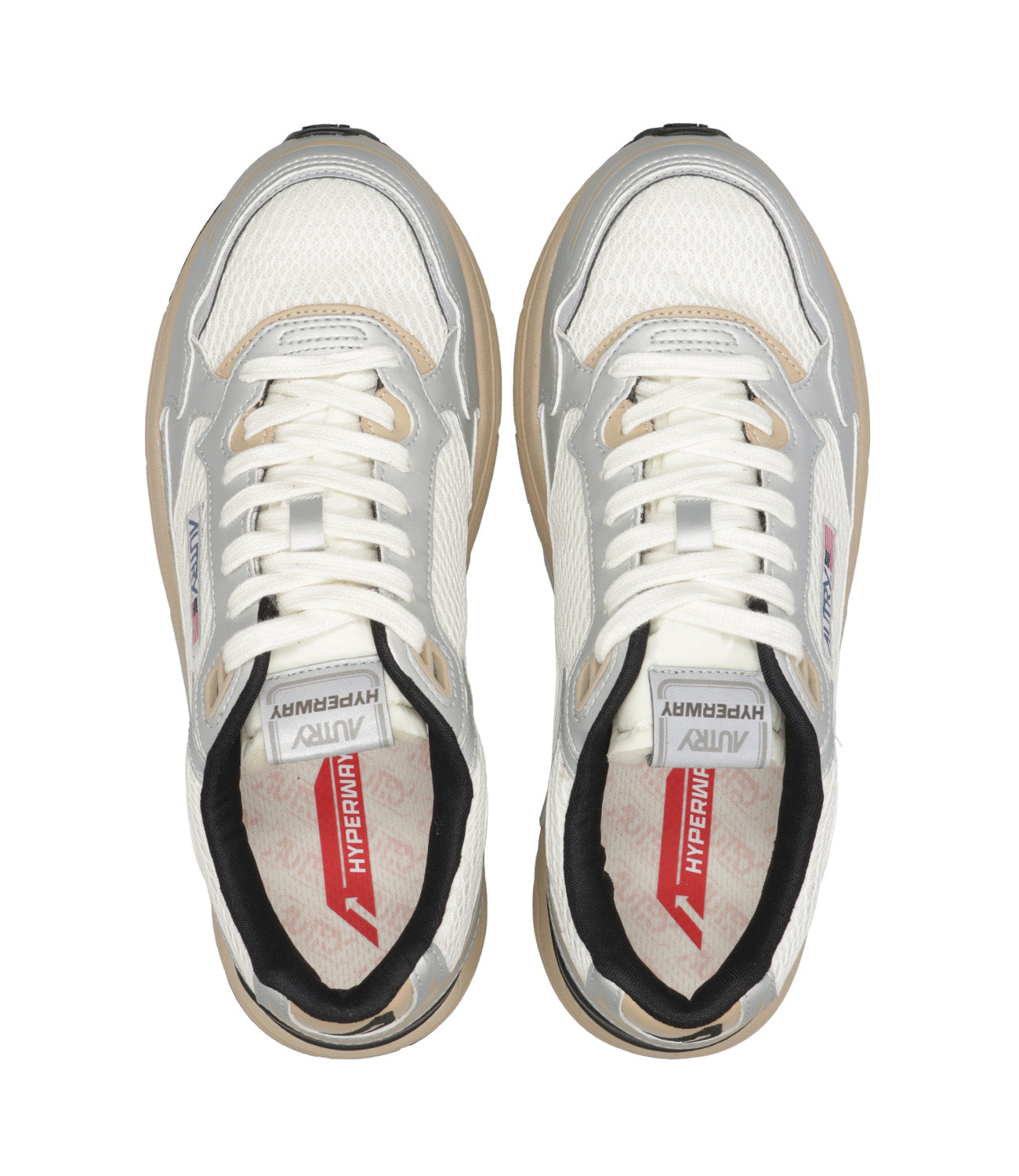 Autry | Sneakers Hyperway Low Argento Bianco