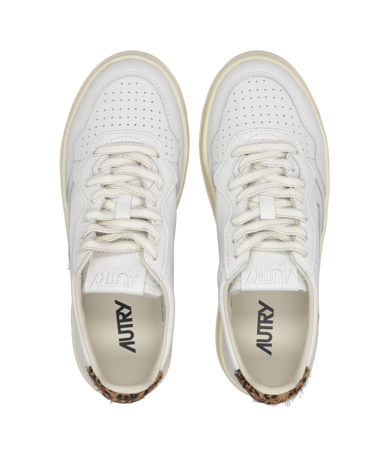 Autry | Sneakers Platform Low Woman Bianca e Leopardo