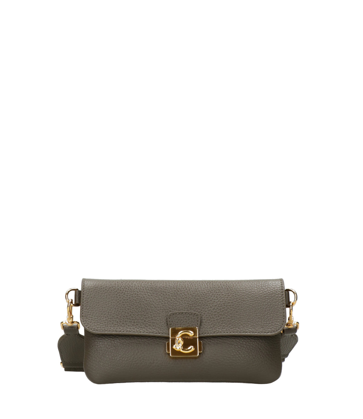Coccinelle | Borsa a Tracolla C-Me Lock mini Fango