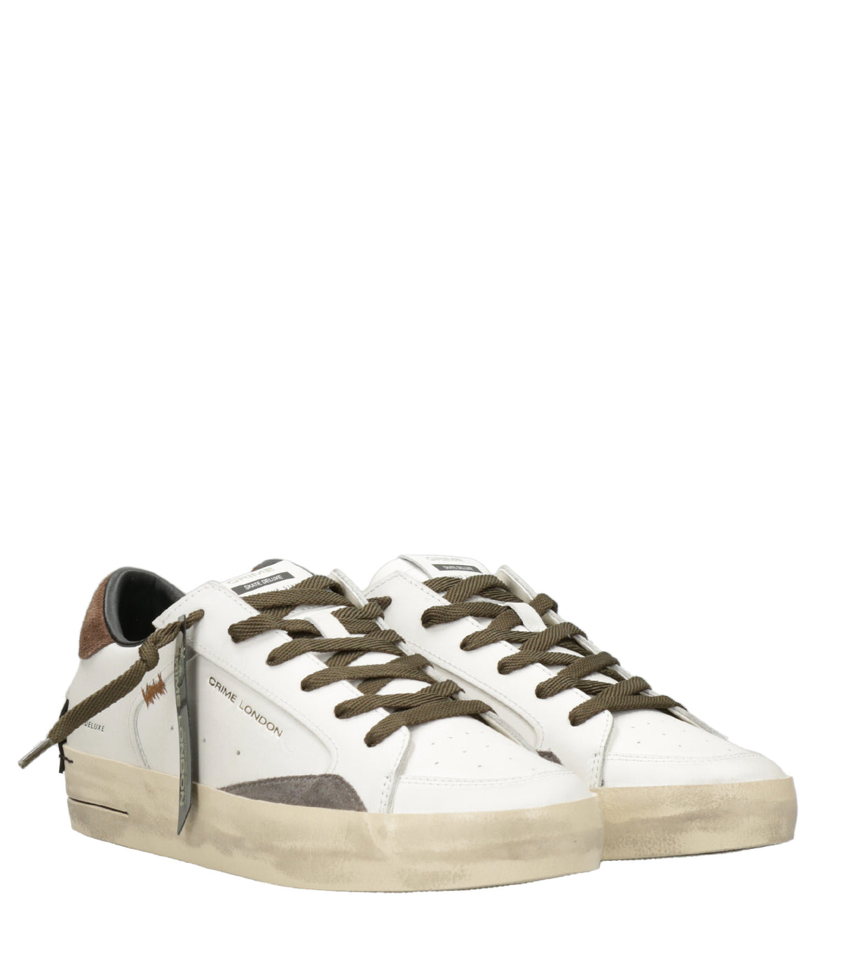 Crime London | Sneakers Skate Bianco Moro Grigio