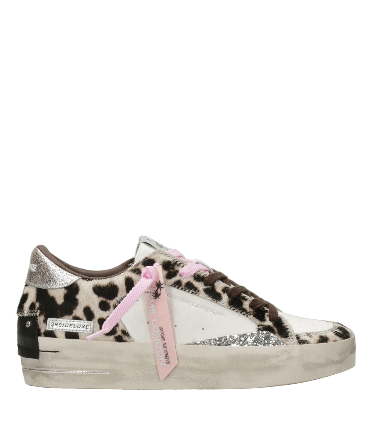 Crime London | Sneakers Hyena Bianco Maculato