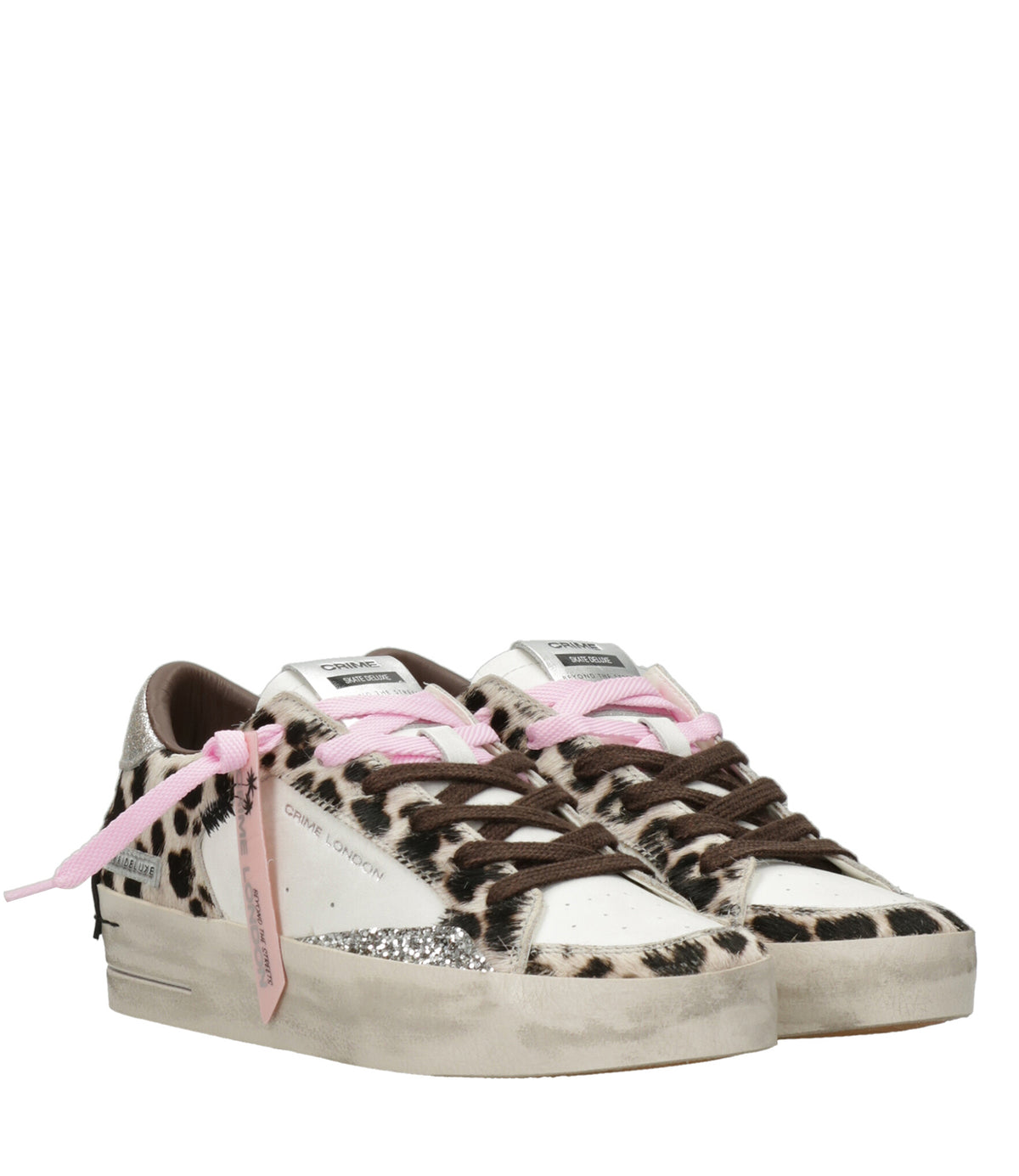 Crime London | Sneakers Hyena Bianco Maculato