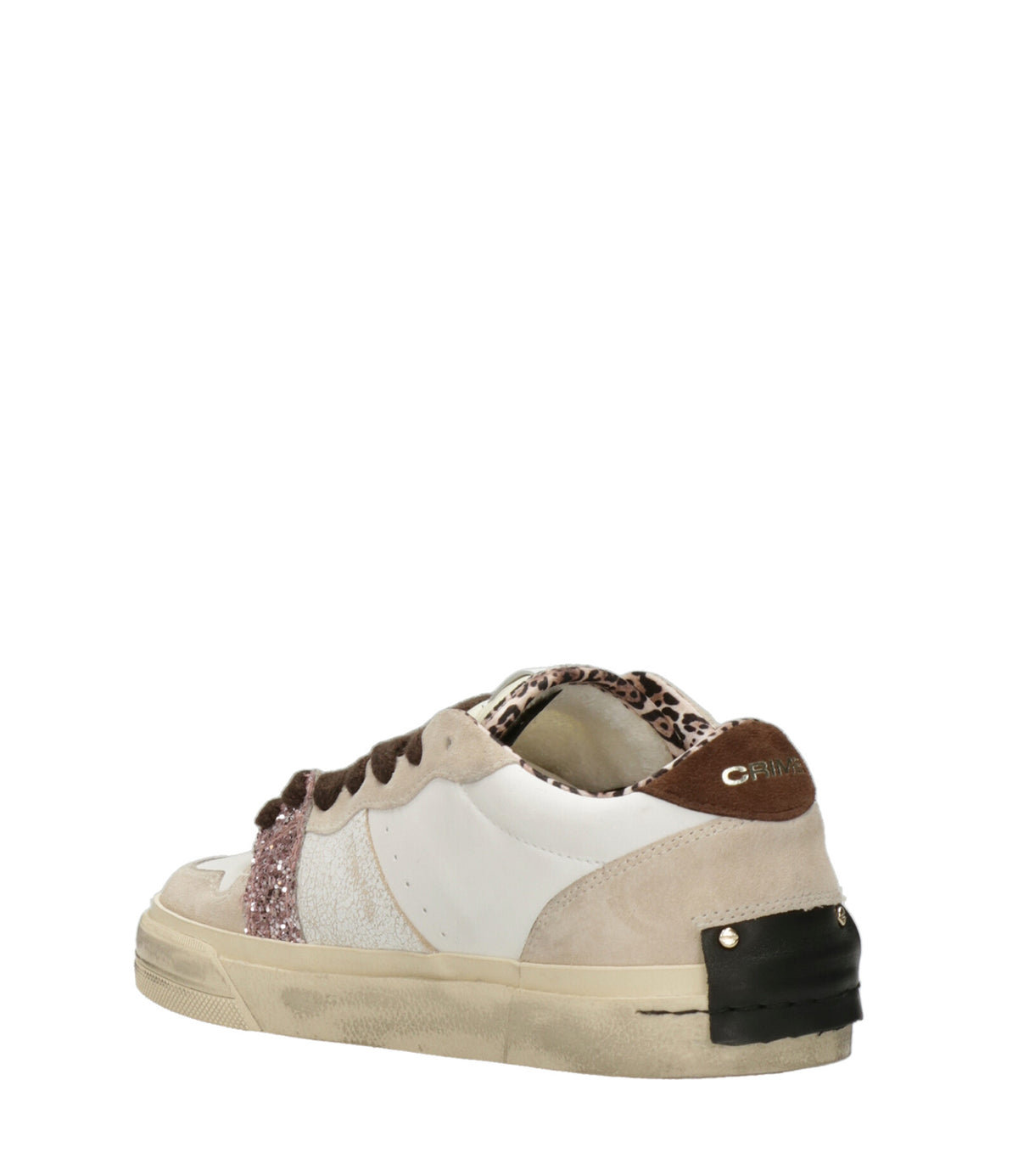 Crime London | Sneakers Playoff Eclipse Bianco Beige Rosa