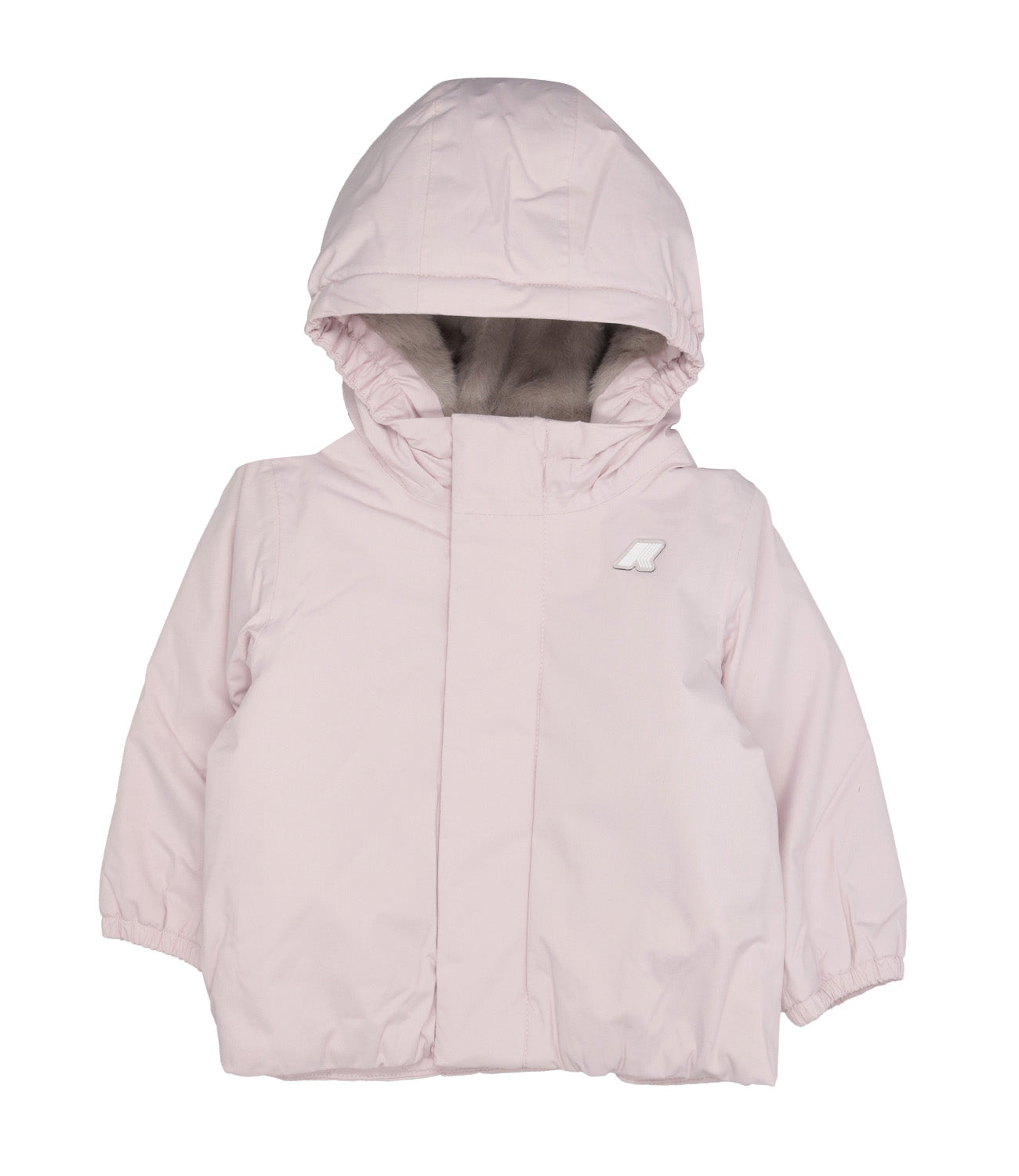 K-Way Kids | Giubbotto E. Jack Twill Soft Beaver Rosa Grigio
