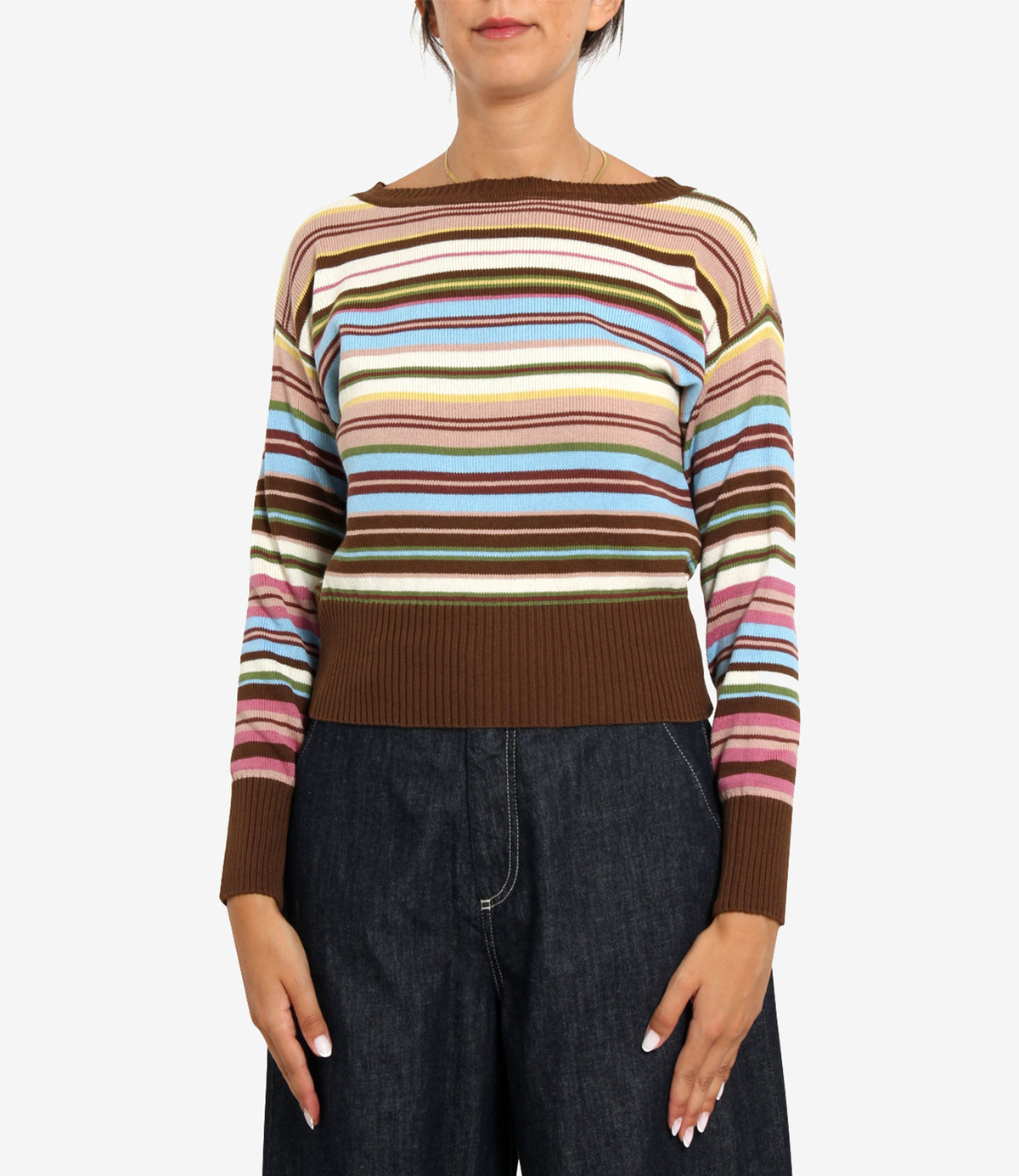 Max Mara Weekend | Maglia Zinnia Marrone Celeste