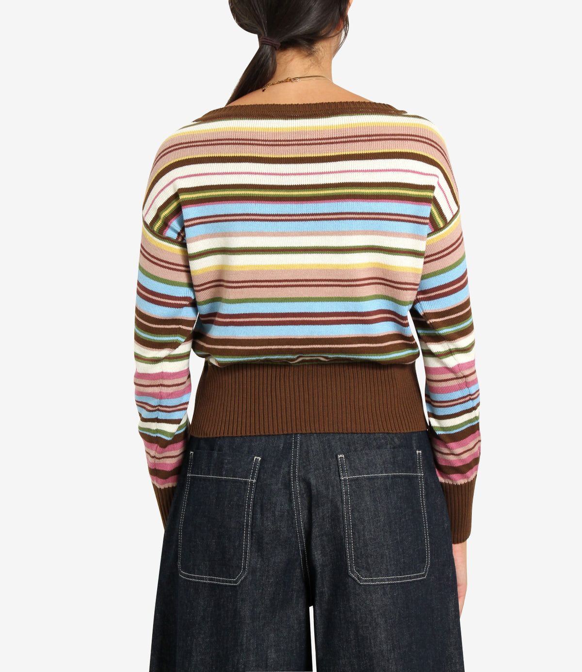 Max Mara Weekend | Maglia Zinnia Marrone Celeste