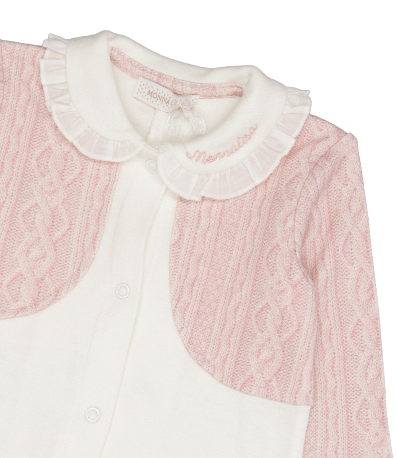 Monnalisa | Set Tutina Cappello Panna Rosa Antico