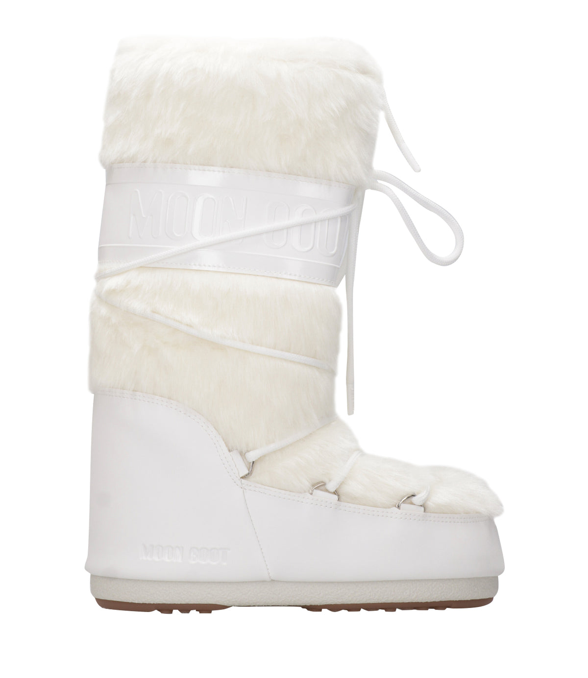 Moon Boot | Stivale MB Icon Faux Fur Bianco Ottico