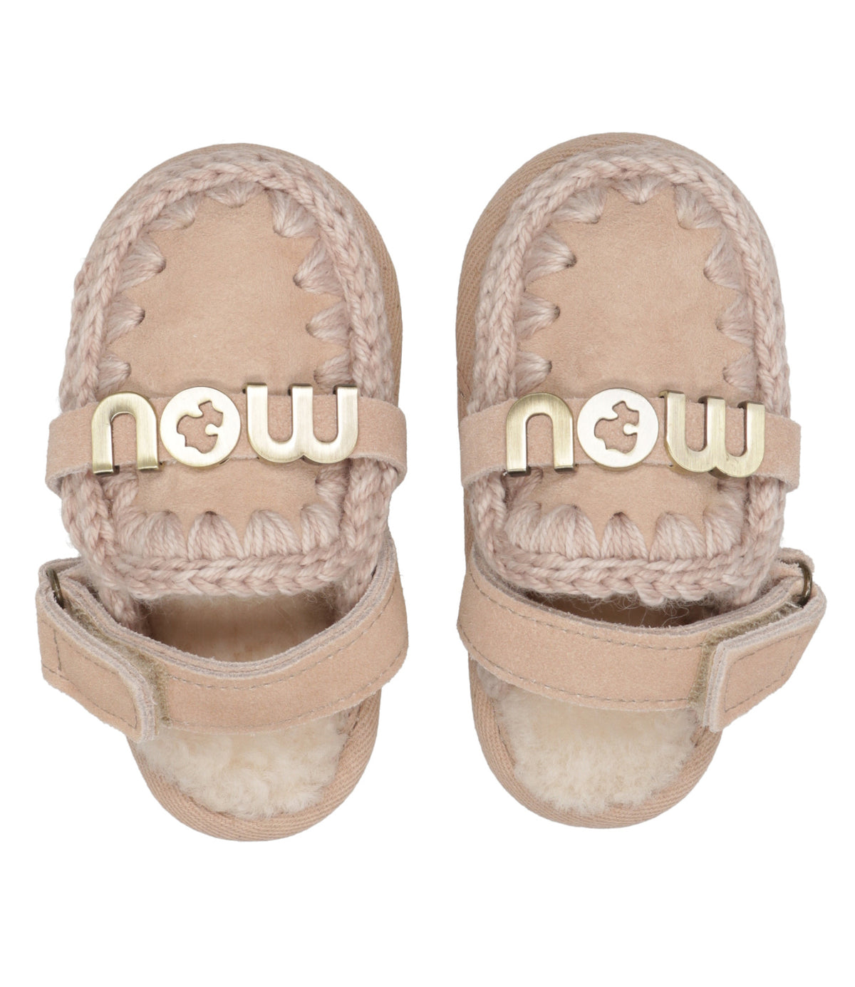 Mou Kids | Sabot Slipper with Back Strap Beige Rosato