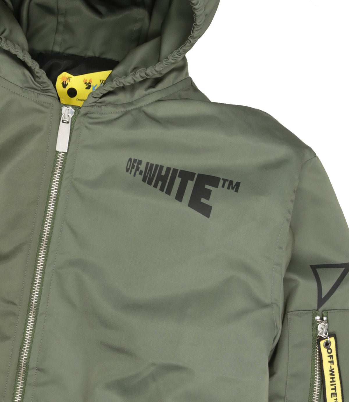 Off White Kids | Bomber Verde