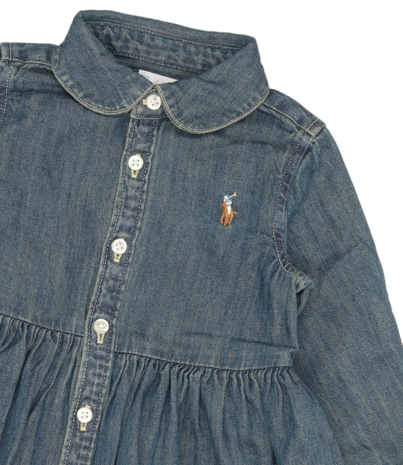Ralph Lauren Childrenswear | Chemisier in denim con arricciature