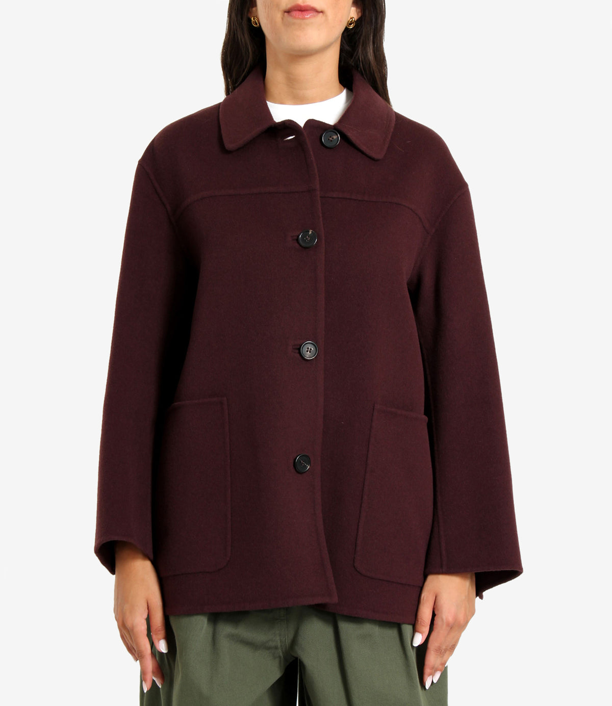 S Max Mara | Cappotto Giugno Rosso scuro