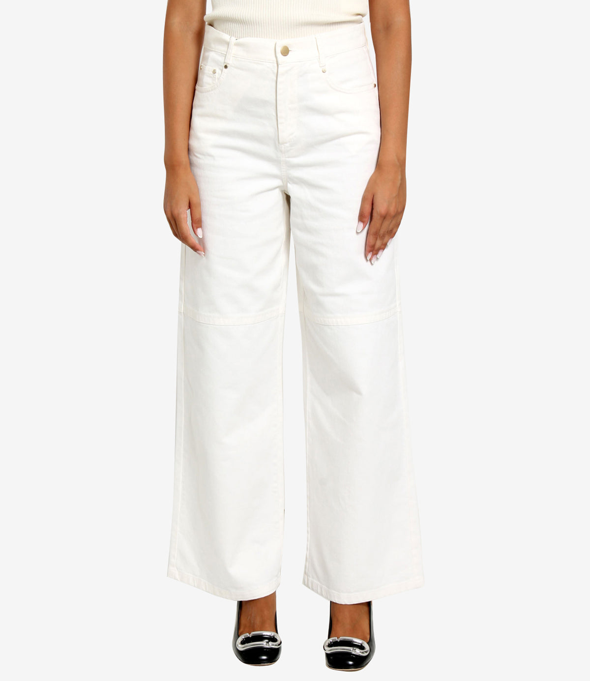 S Max Mara | Pantalone Ellisse Bianco