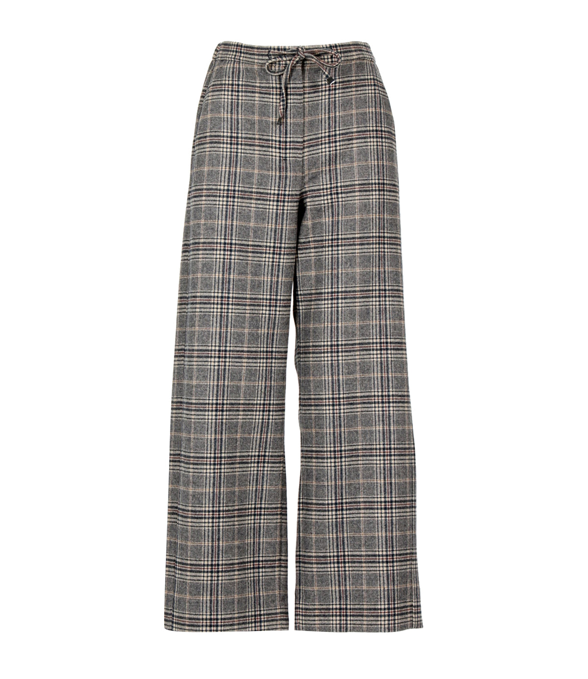 S Max Mara | Pantalone Vischio Blu Crema