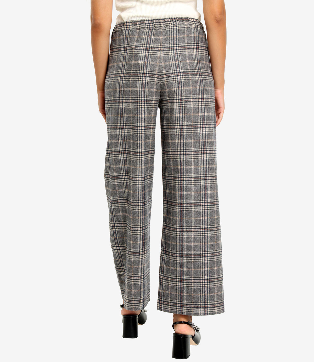 S Max Mara | Pantalone Vischio Blu Crema