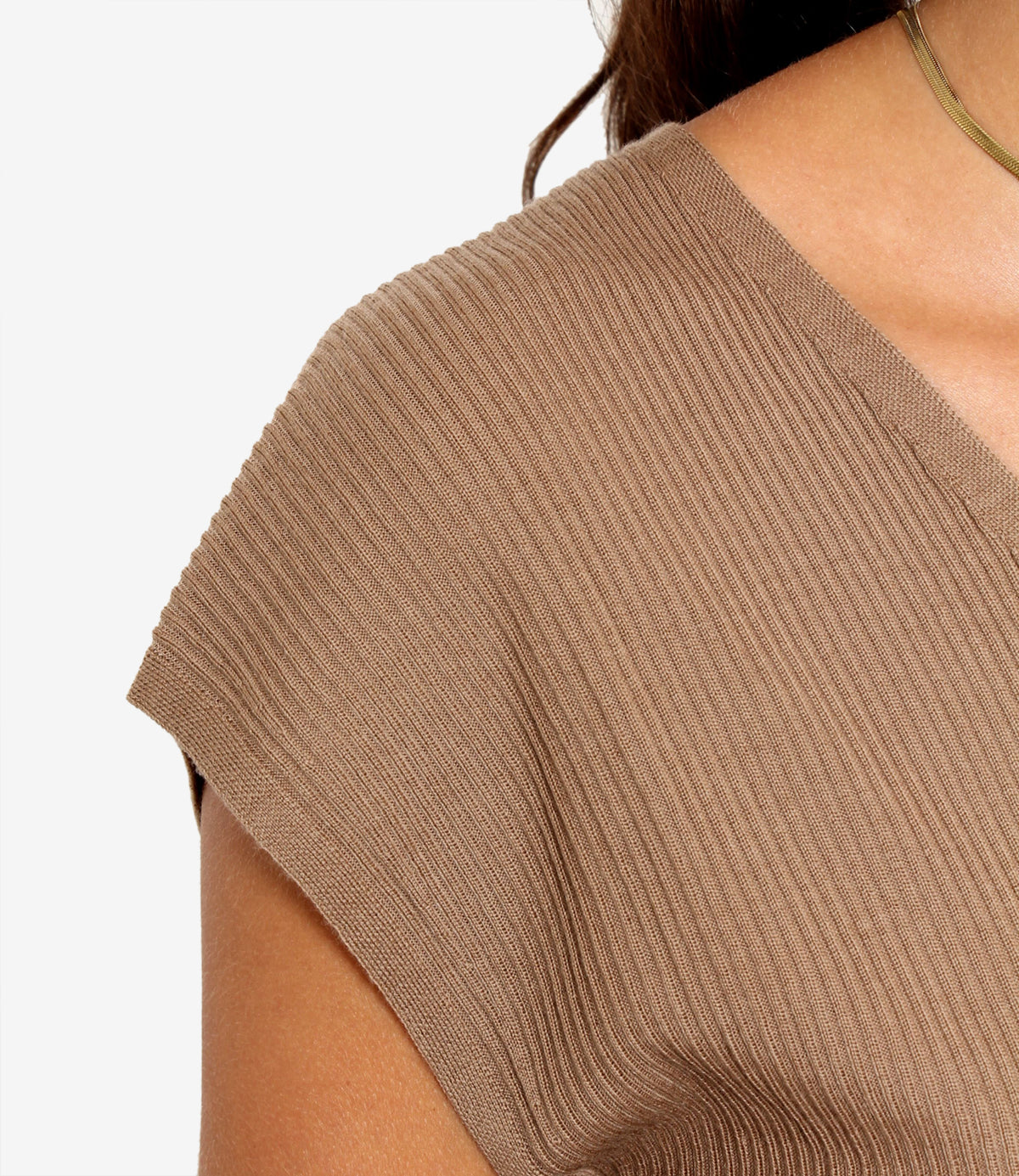 S Max Mara | Gilet Bacca Cammello