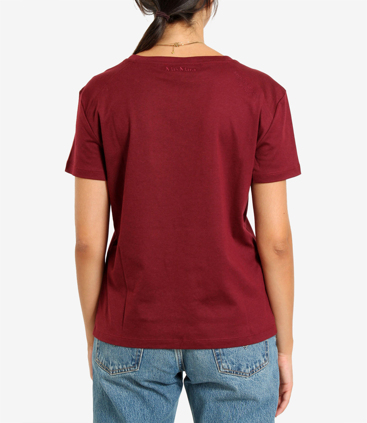 S Max Mara | T-Shirt Segale Rosso scuro