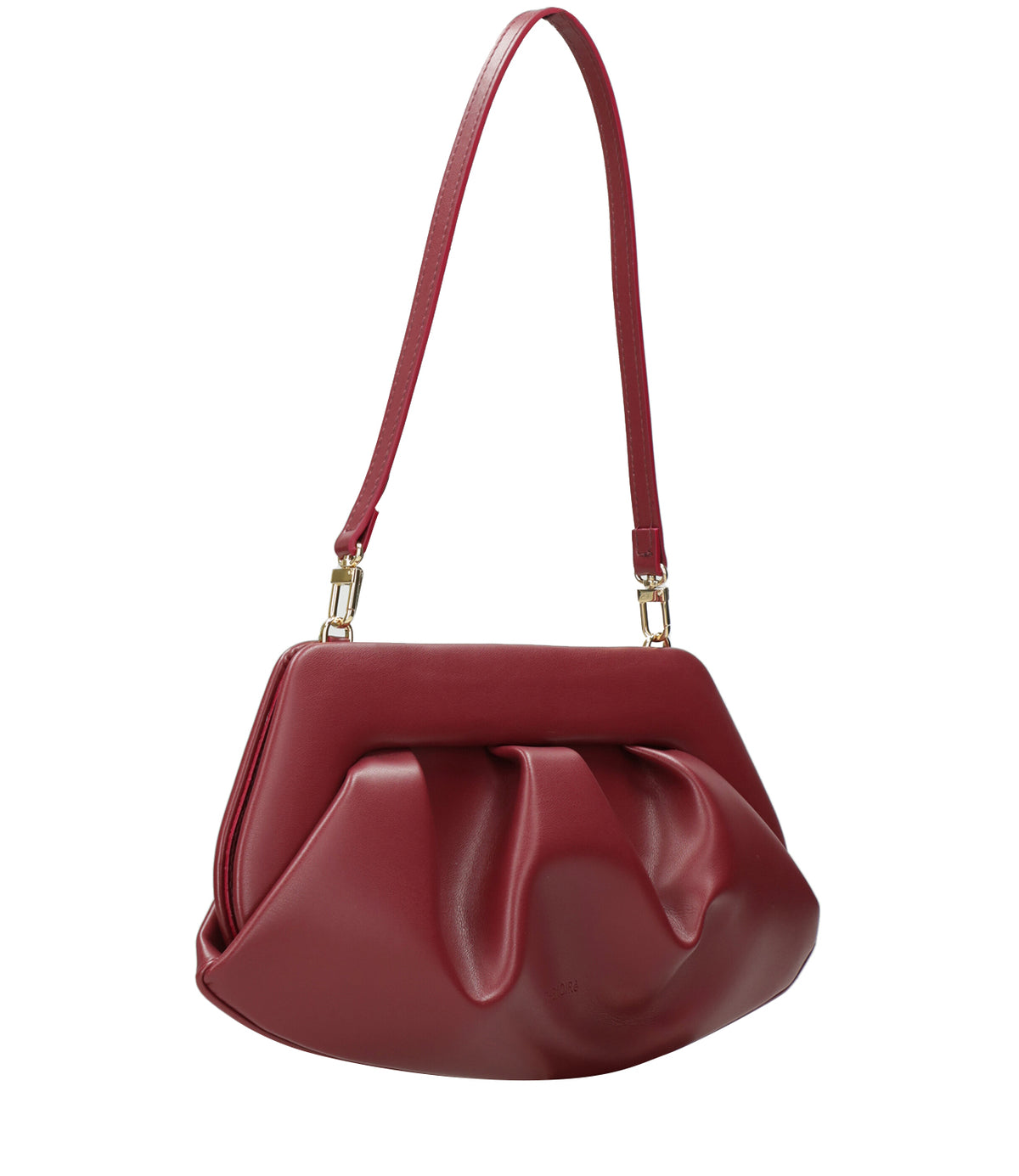 Themoirè | Clutch Bios Medium Bordeaux