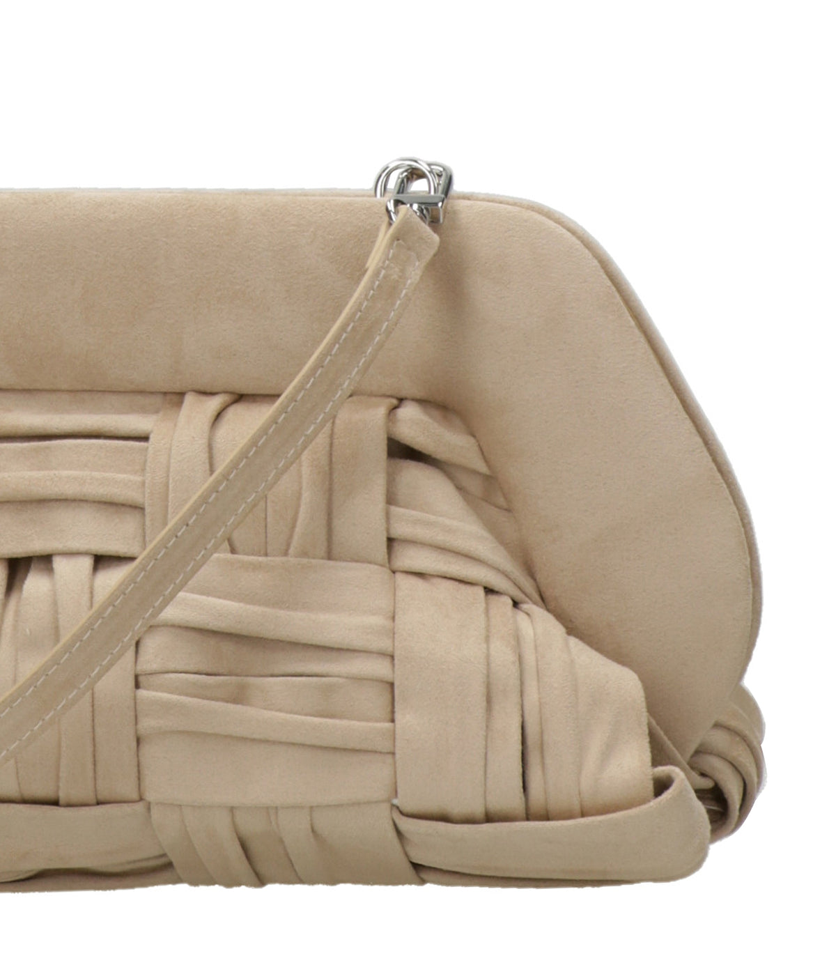Themoirè | Clutch Bios Medium Intreccio Beige
