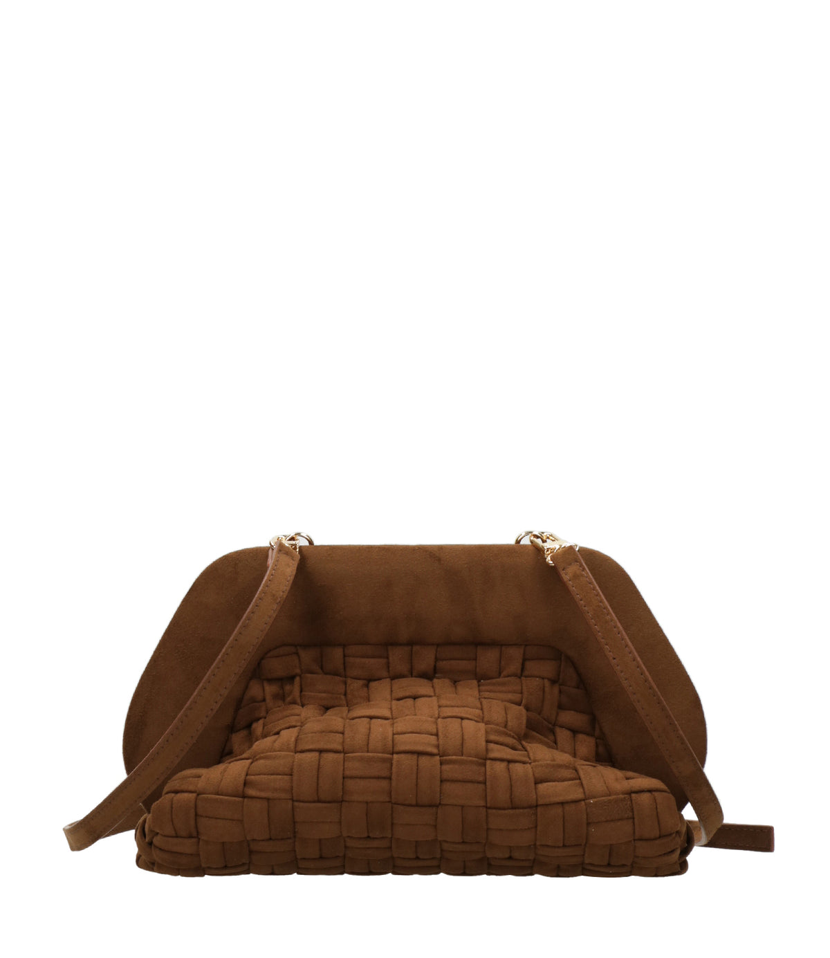 Themoirè | Clutch Bios Medium Intreccio Cacao