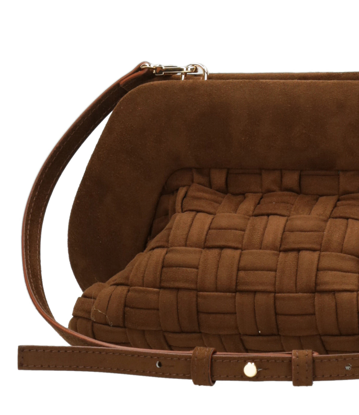 Themoirè | Clutch Bios Medium Intreccio Cacao