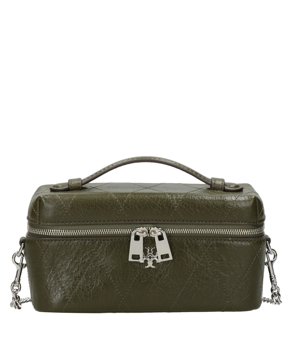 Tory Burch | Borsa a Mano Charlie East-West Vanity Case Muschio