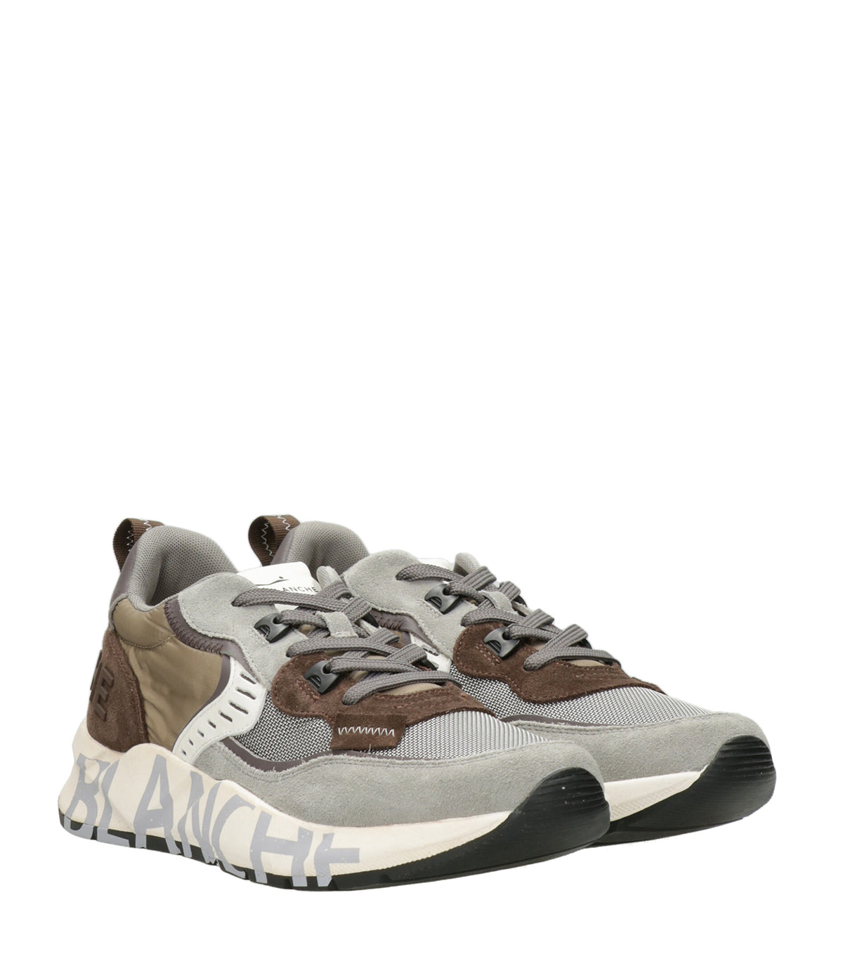 Voile Blanche | Sneakers Club 01 Grigio Marrone