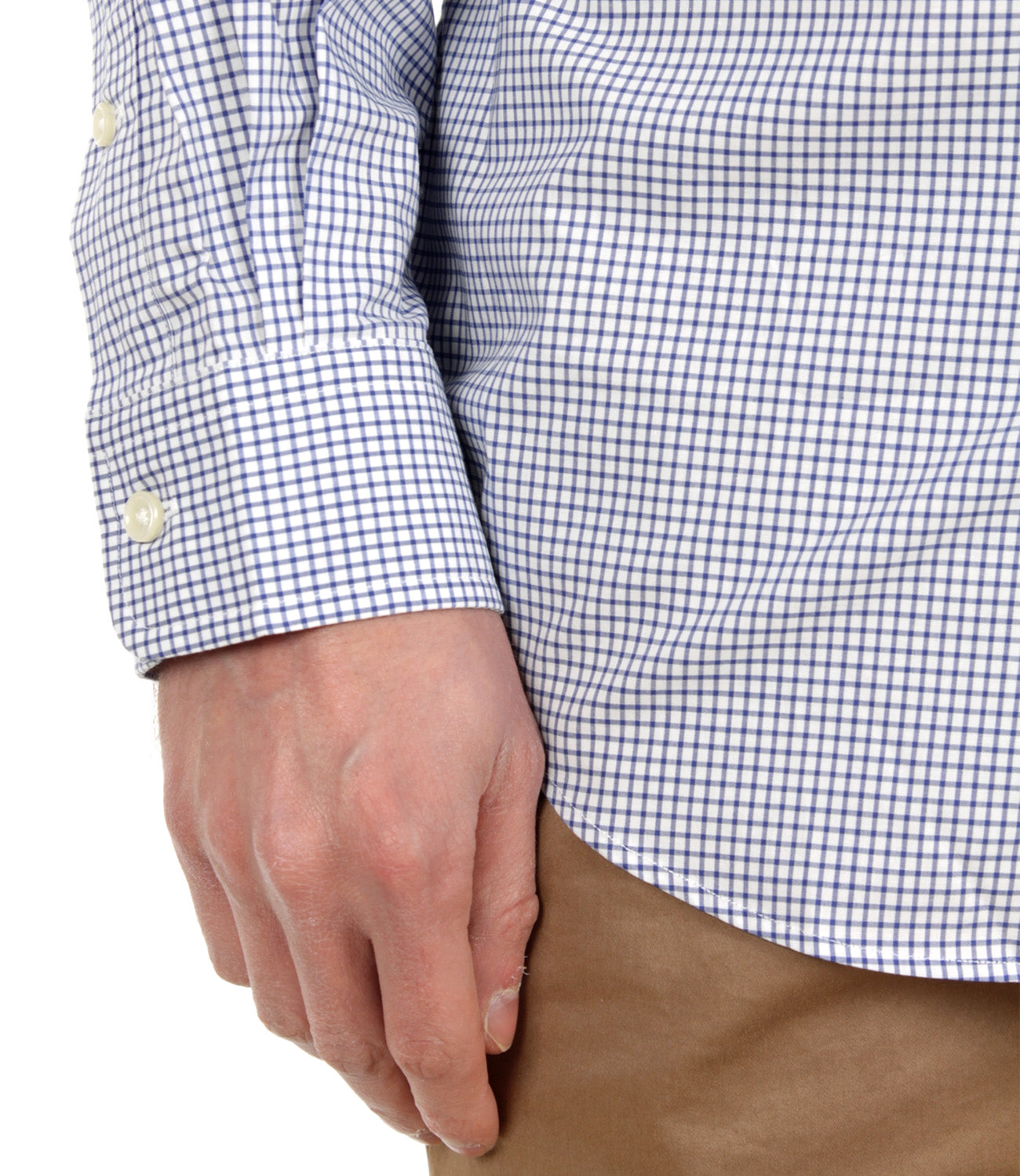 Camicia in popeline a quadri