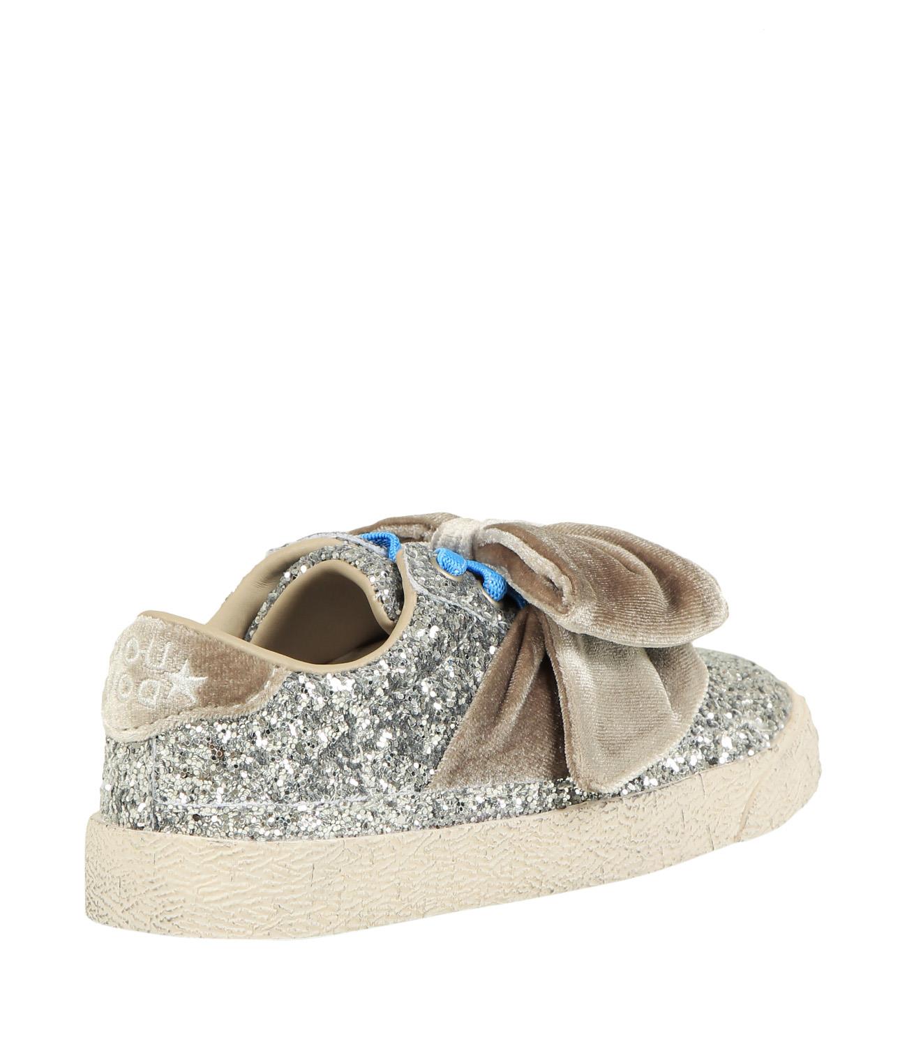 Dou Uod | Silver Bow Sneakers